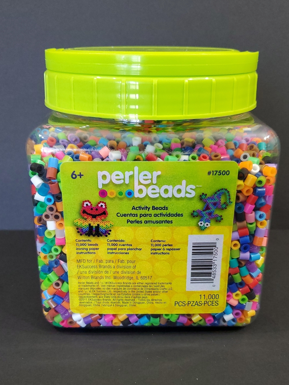 11,000 Multi-Colored Perler Beads Bucket